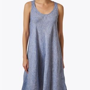 CP Shades linen Bree dress over dye chambray medium like new